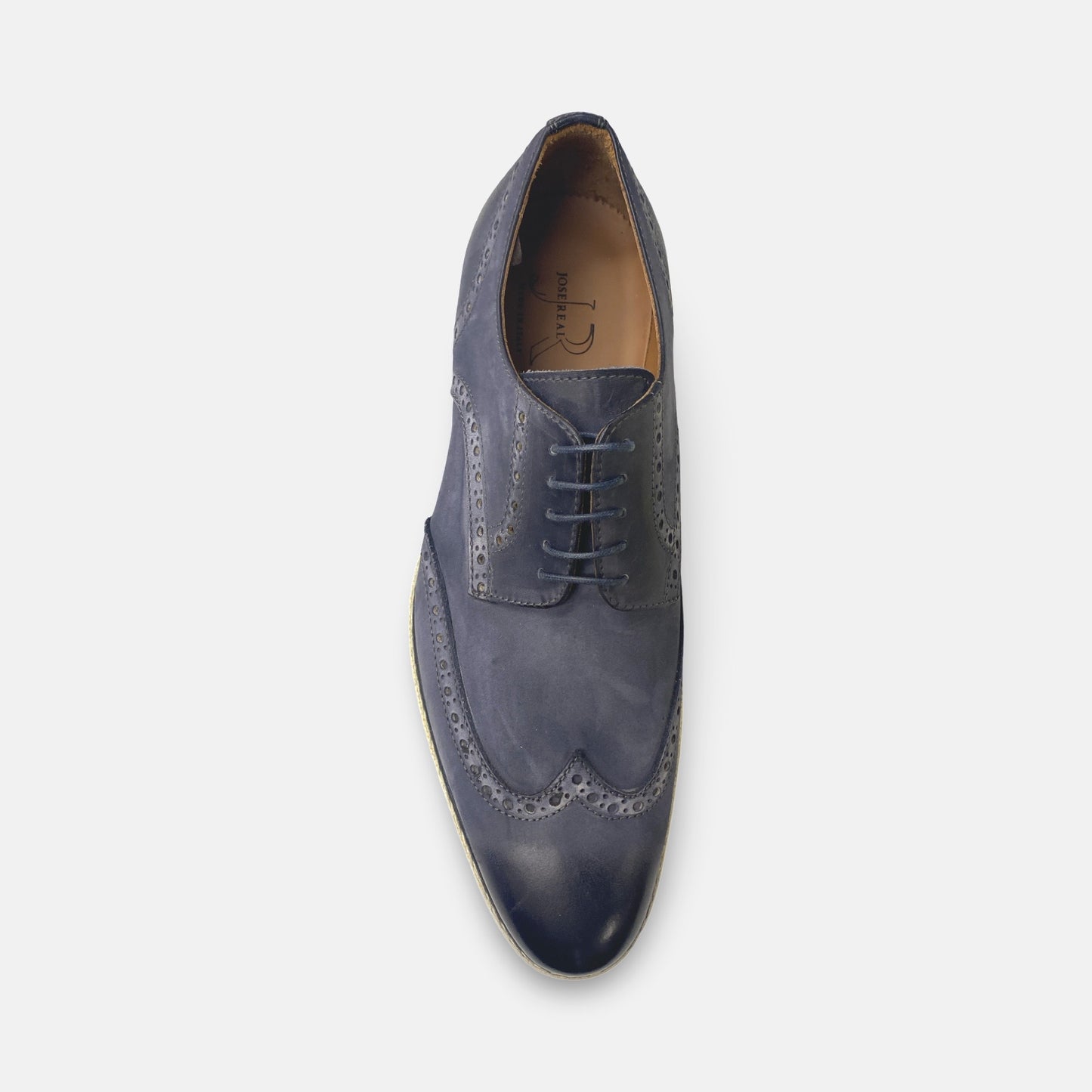 Jose Real Italian Wingtip Oxford – Antracite | Handcrafted & Hand-Painted