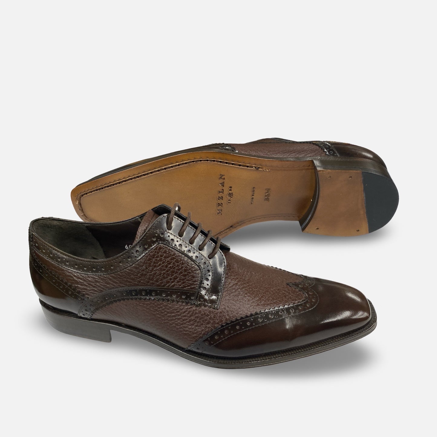 Mezlan Brown Wingtip Oxfords Dres Shoes 15465 | Final sale - Last Pairs!