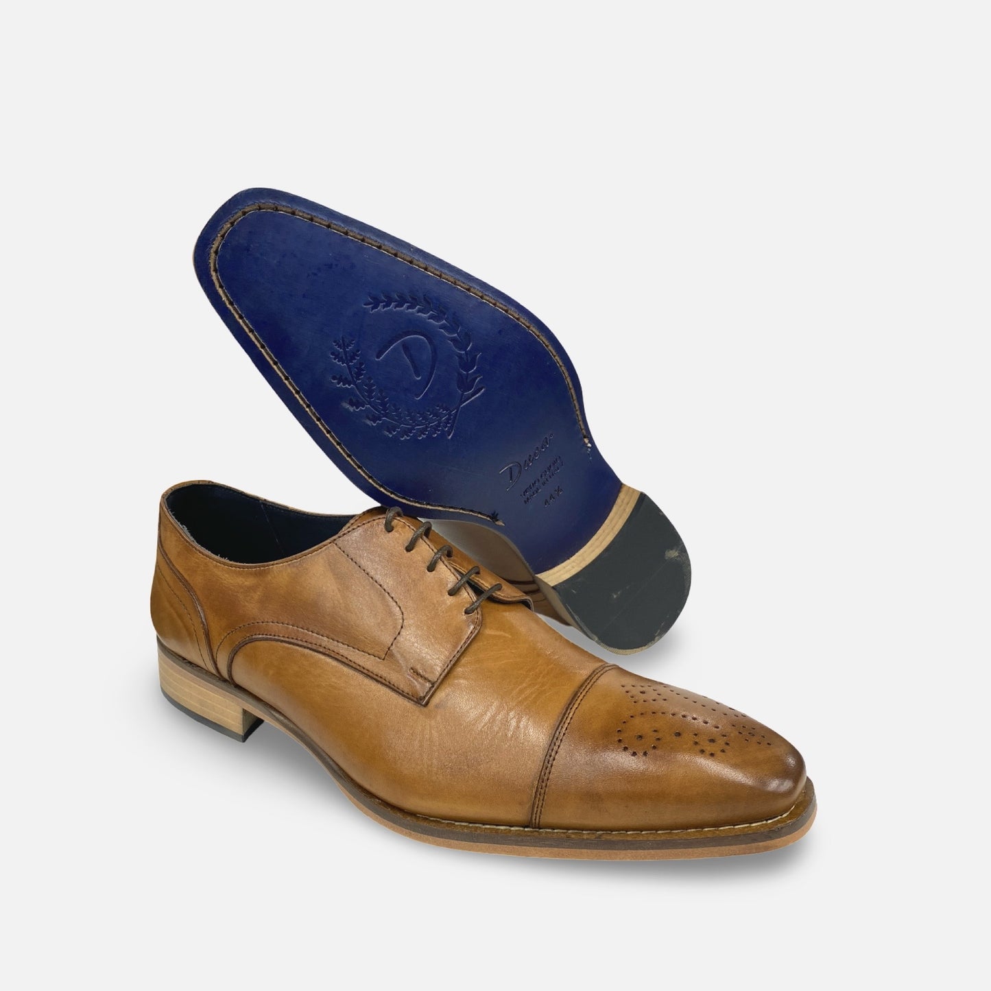 Duca Men’s Italian Tan Cap Toe Brogue – (Style 406)