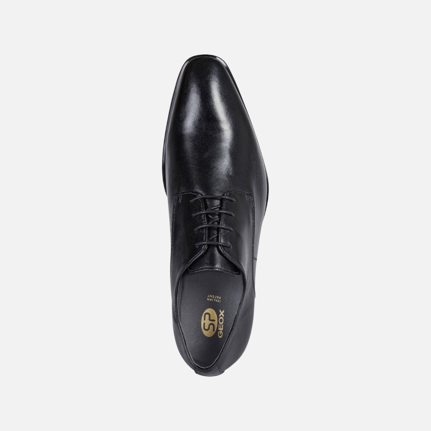 Black Geox High Life Men's Lace-Up plain toe Shoe - CLEARANCE