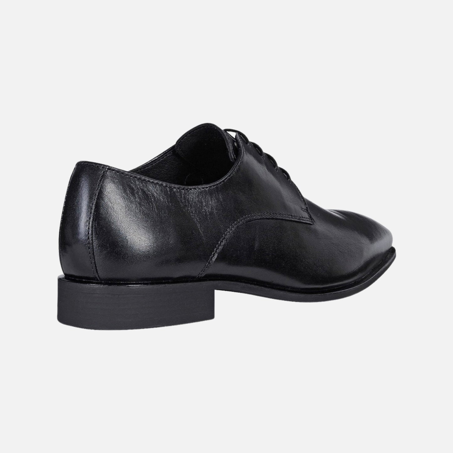 Black Geox High Life Men's Lace-Up plain toe Shoe - CLEARANCE