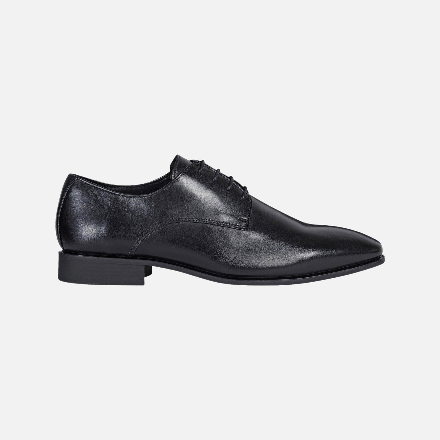 Black Geox High Life Men's Lace-Up plain toe Shoe - CLEARANCE