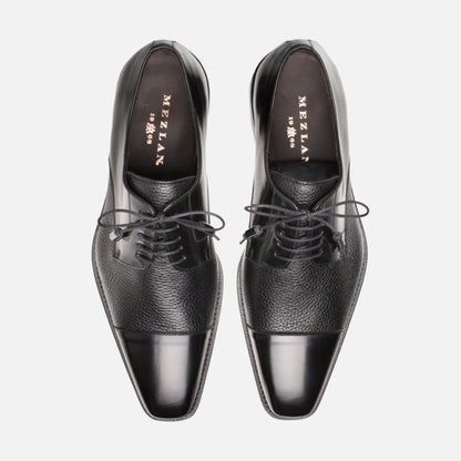 Mens Black Captoe Shoe