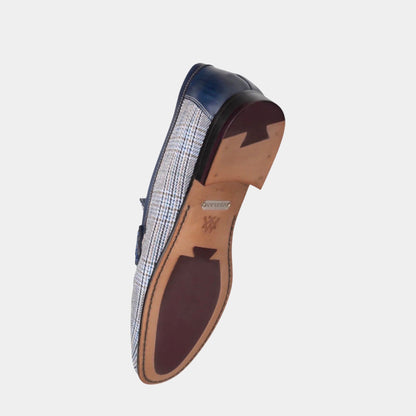 Mezlan plaid linen shoe