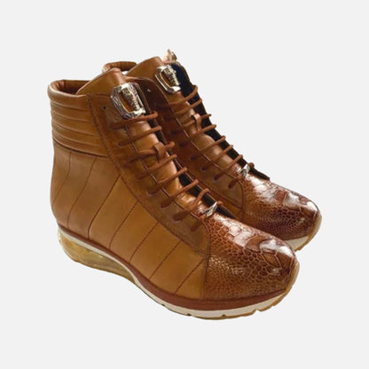 Mens Exotic Skin Hightop Sneaker Shoes | Clearance