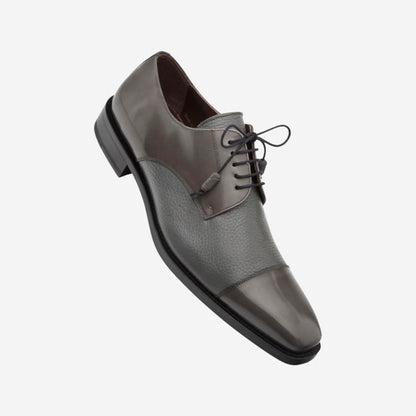 Mezlan Gray Soka Captoe Shoe