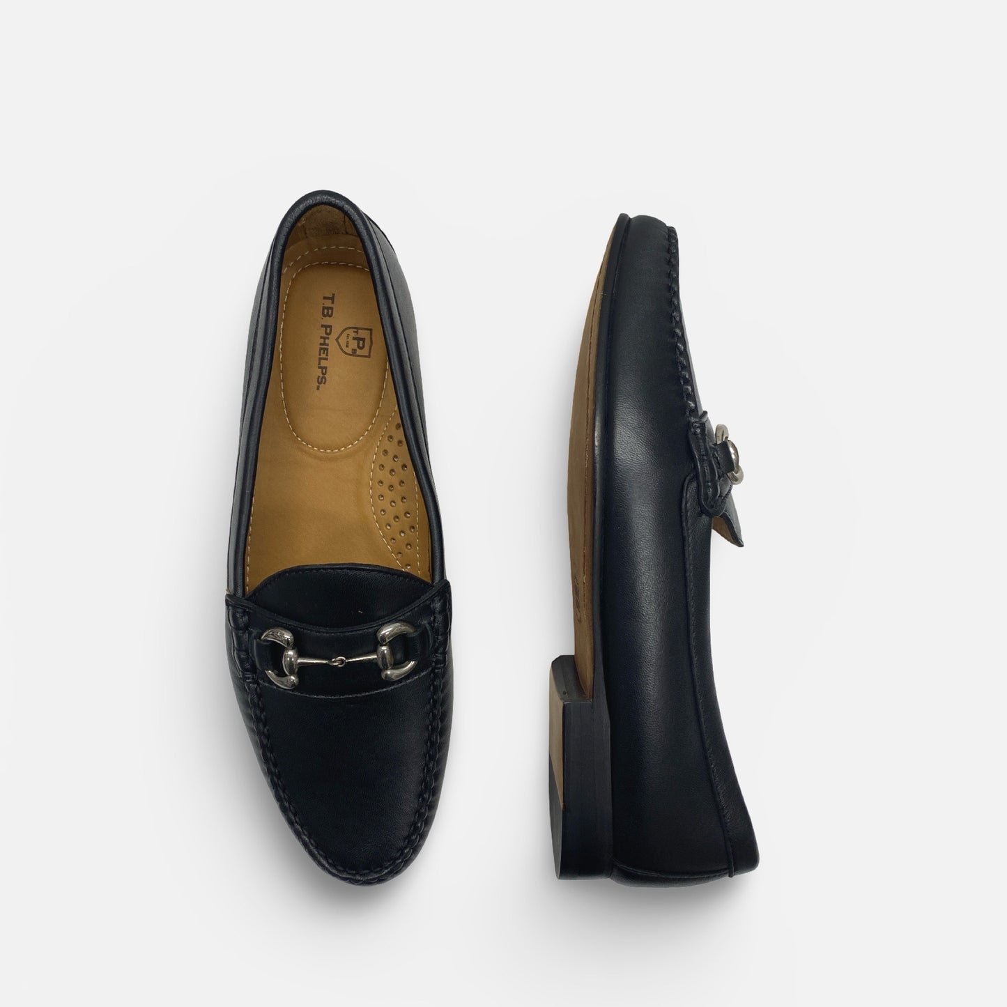 TB Phelps Black Low Profile Bit loafer Laguna | Low heel