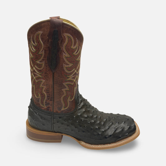 Tony Lama 11” Blaine Chocolate Ostrich RN3574