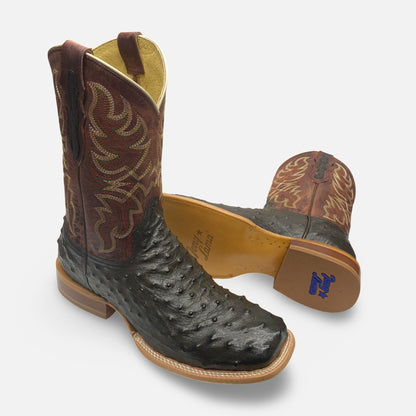 Tony Lama 11” Blaine Chocolate Ostrich RN3574