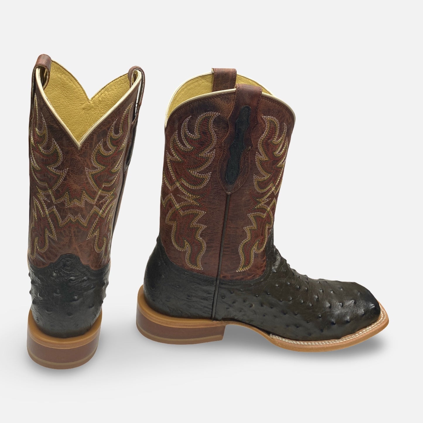 Tony Lama 11” Blaine Chocolate Ostrich RN3574