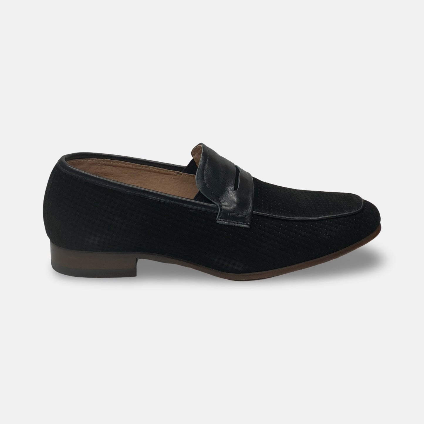 Mens Black Suede Stacy Adams Loafer Wyatt
