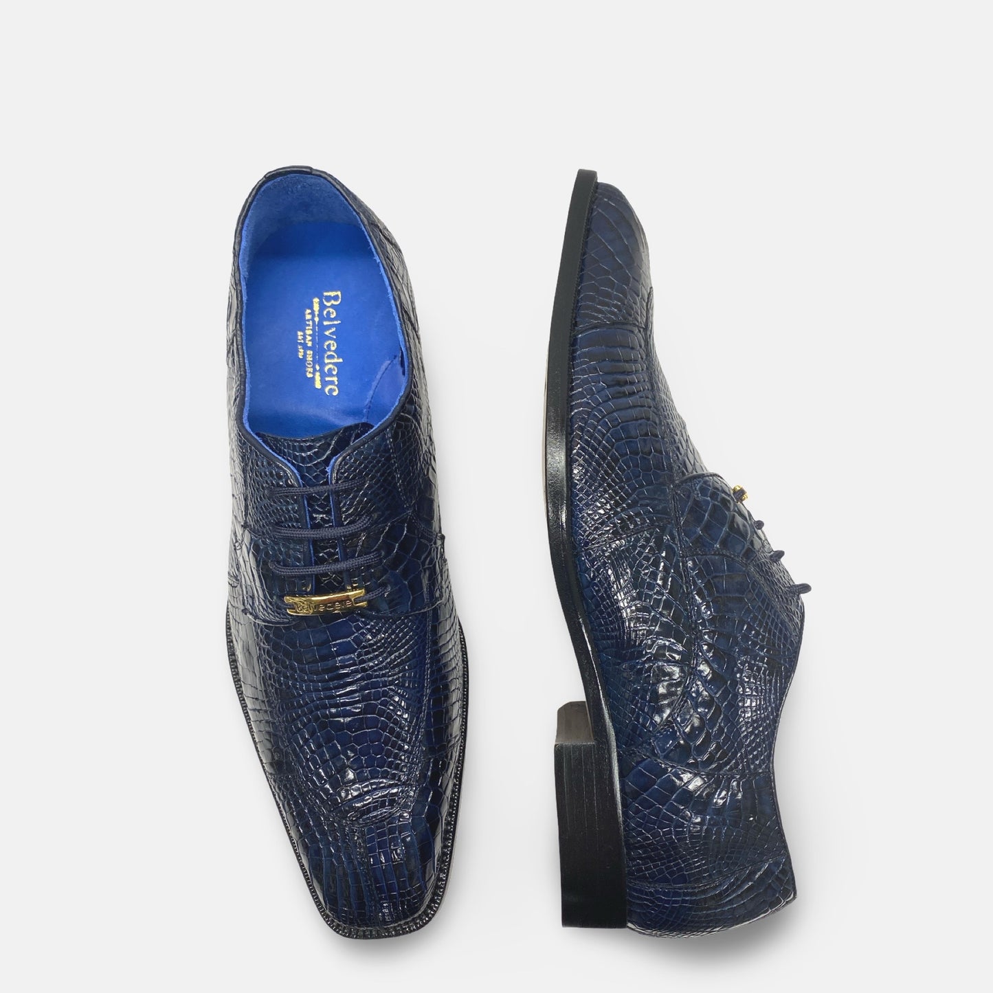 Belvedere Alligator Navy Blue Shoe R60/Augusto