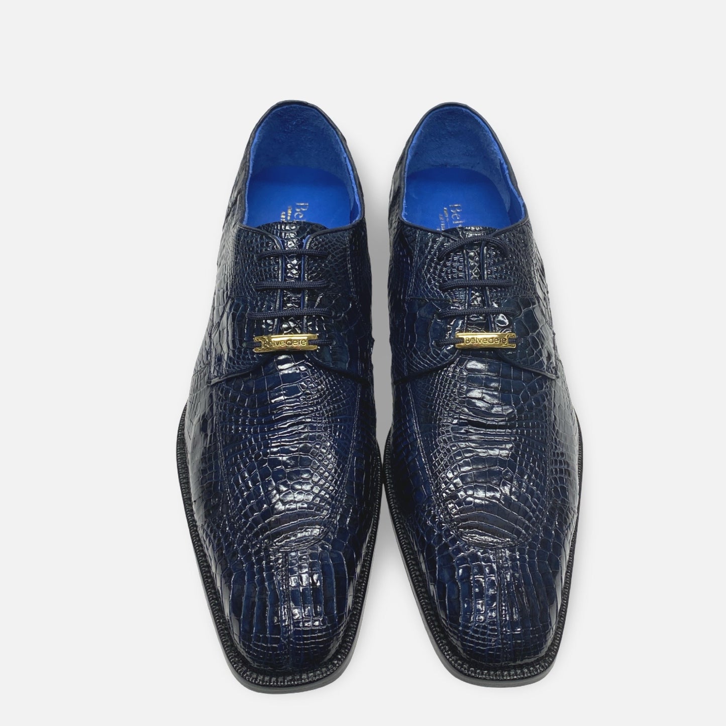 Belvedere Alligator Navy Blue Shoe R60/Augusto