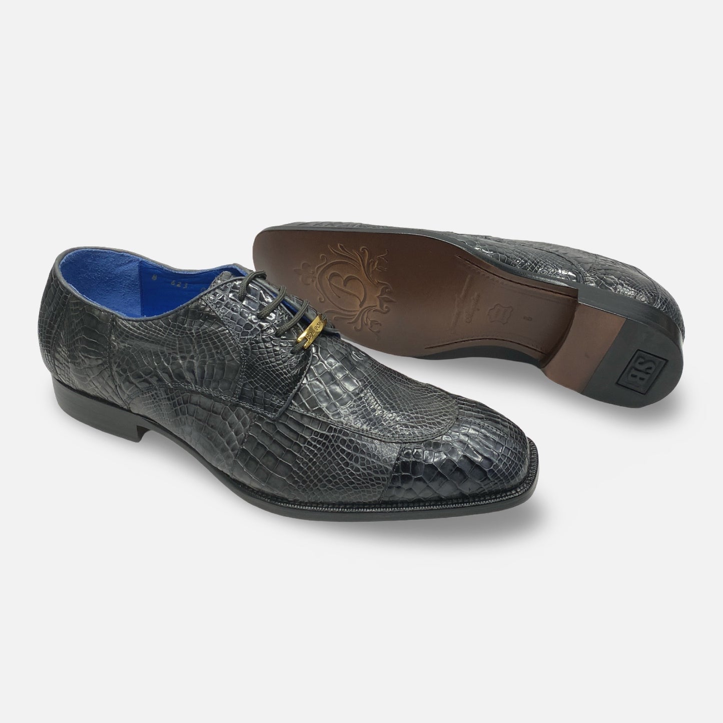 Belvedere Alligator Gray Shoe R60/Augusto