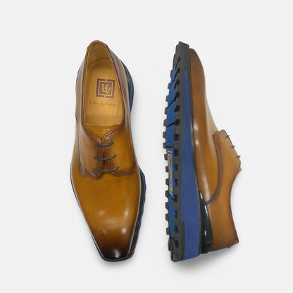 Ugo Vasare Caramel Soft Bottom Lug Sole Shoe For Men
