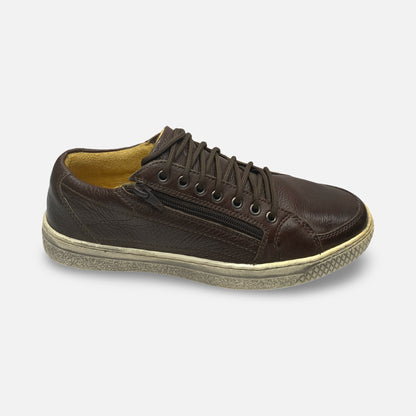 Sandro Moscoloni Soft Bottom Brown Shoe with Side Zip "Cory" | 11.5 D | Last Pair