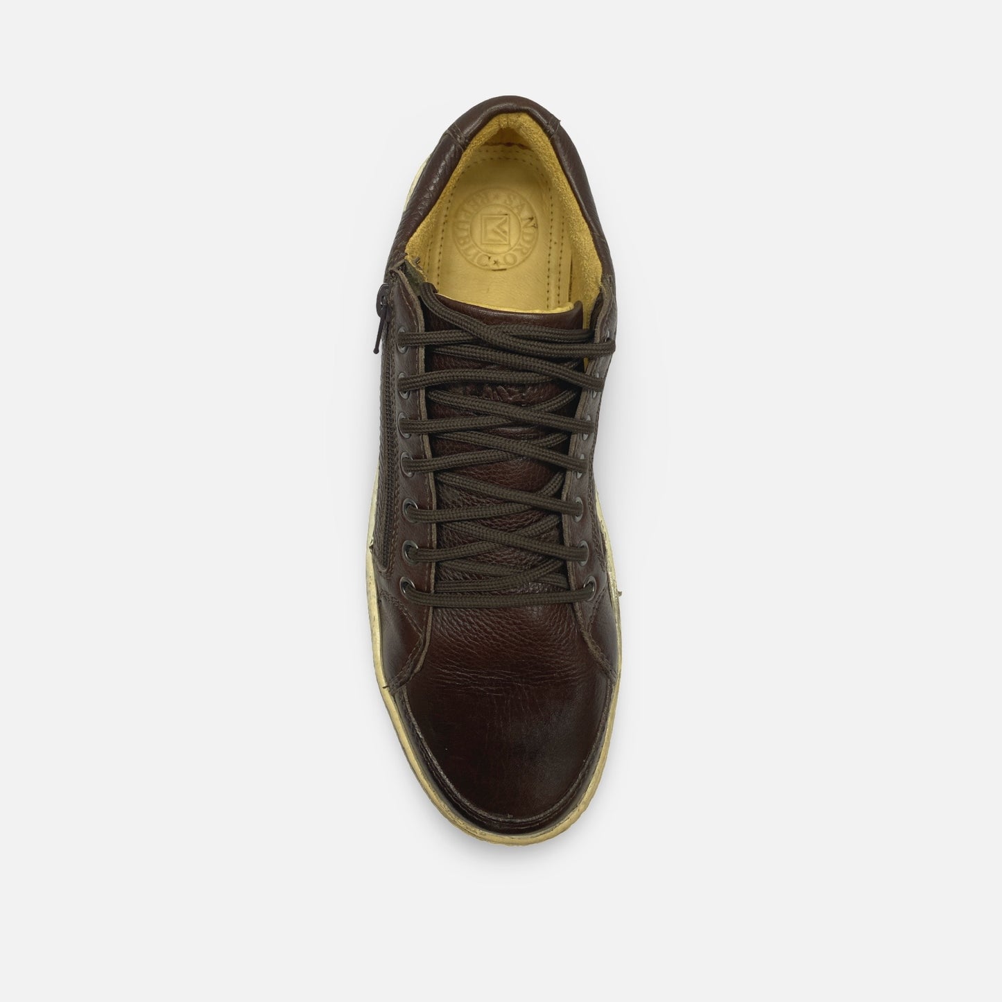 Sandro Moscoloni Soft Bottom Brown Shoe with Side Zip "Cory" | 11.5 D | Last Pair