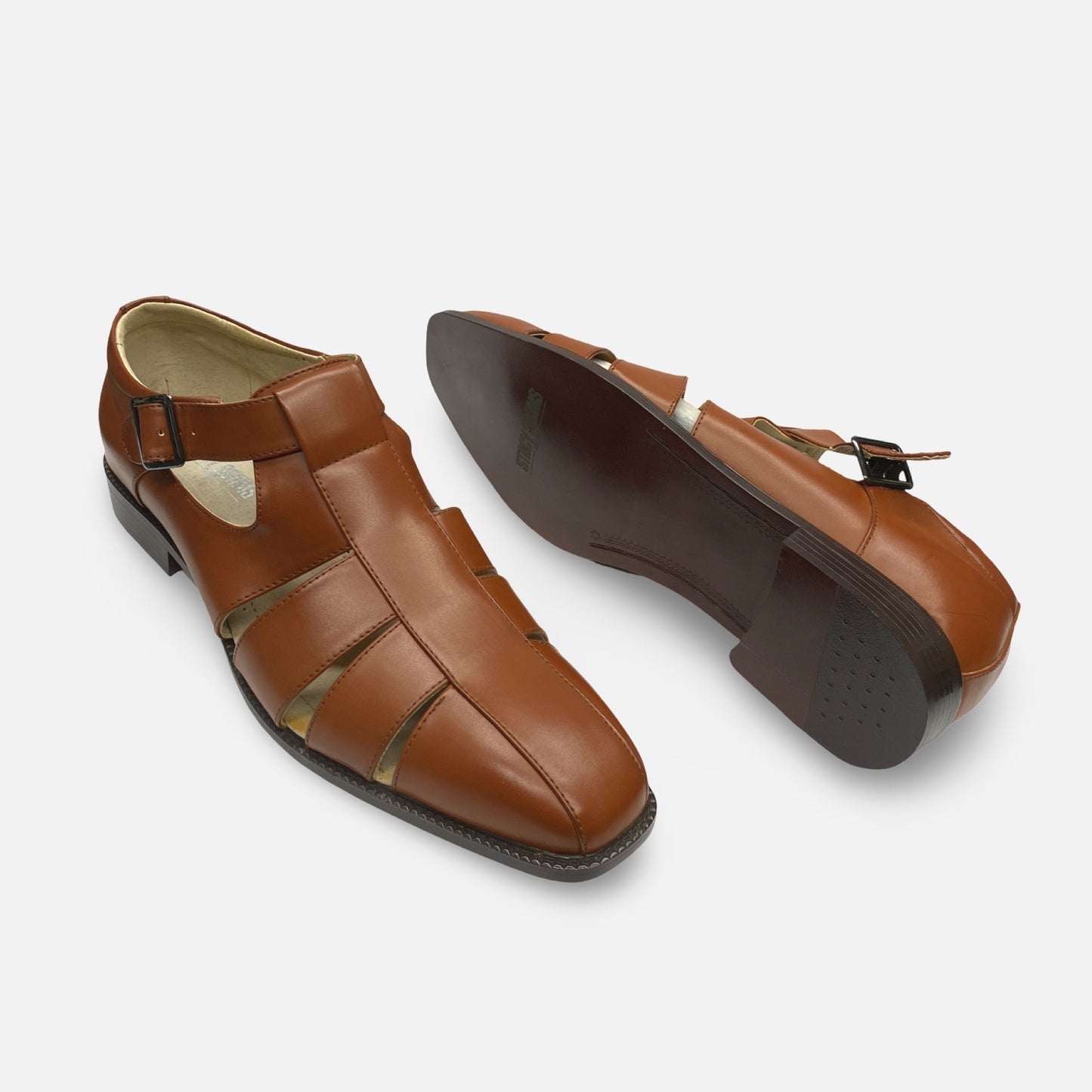 Stacy Adams Cognac Sandal Calisto | Last Pair | Size 15 M