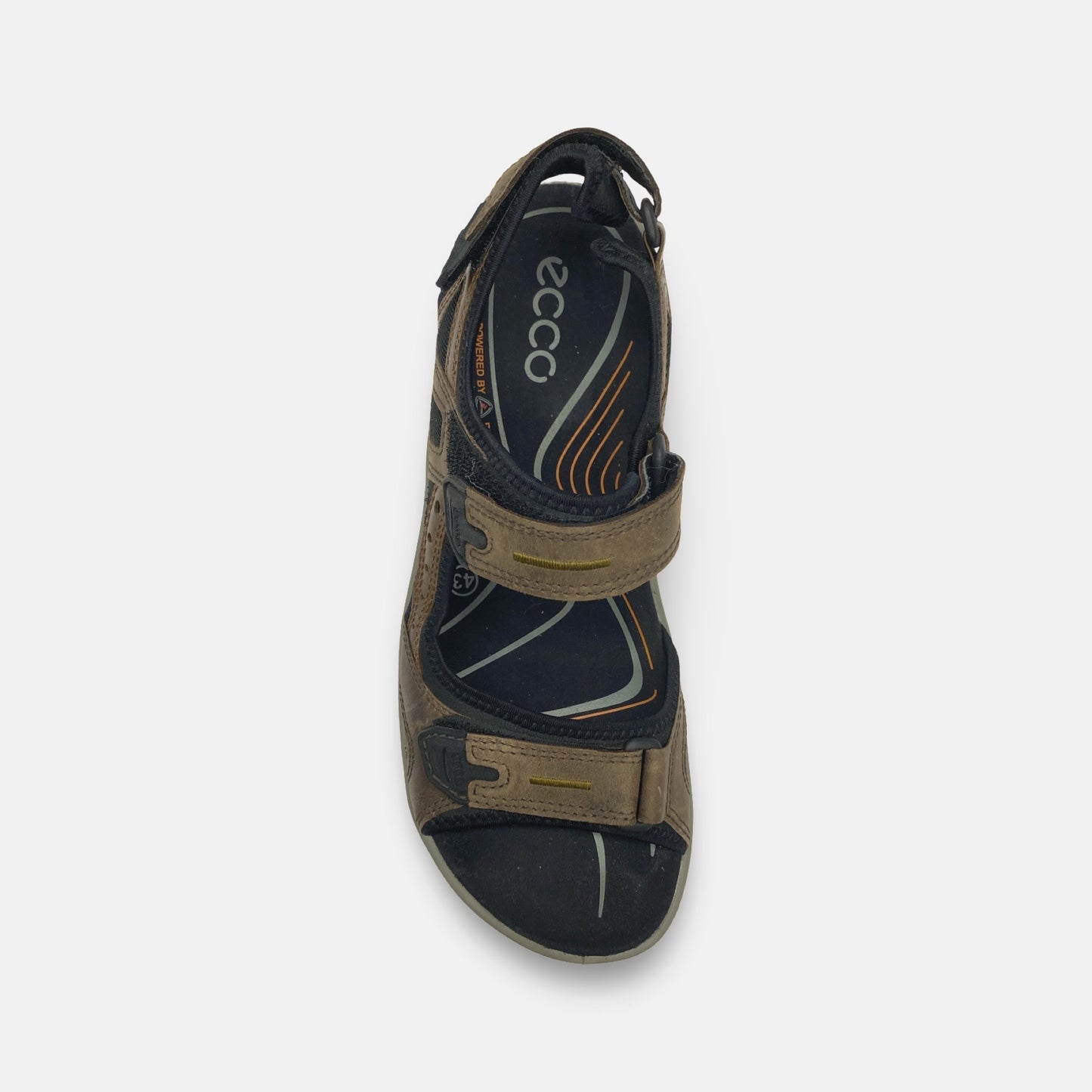 Mens Ecco Sandal Yucatan Expresso/cocoa Brown/Black