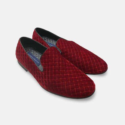 Giorgio Brutini Wine Velvet Style Loafer for Men