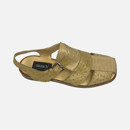 Mauri Mens Ostrich Sandal Taupe | Final Sale | Last Pair size 12