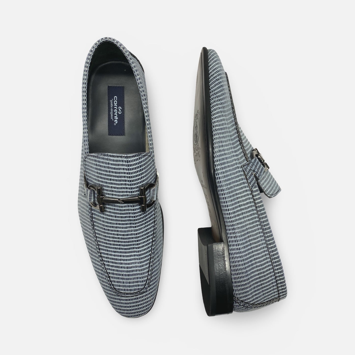 Corrente Black Textured Bit Loafer | 4428 | Last Pairs