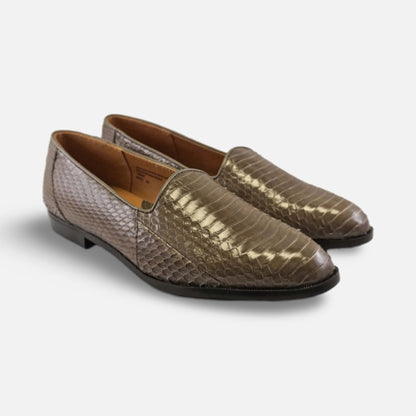 Men's Gray Snakeskin Loafer by Giorgio Brutini | Final Sale | Last Pairs | 6.5M