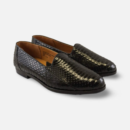 Men's Black Snakeskin Loafer Faulkner by Giorgio Brutini | Final Sale