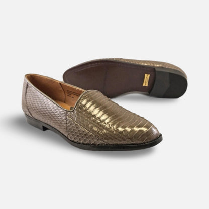Men's Gray Snakeskin Loafer by Giorgio Brutini | Final Sale | Last Pairs | 6.5M