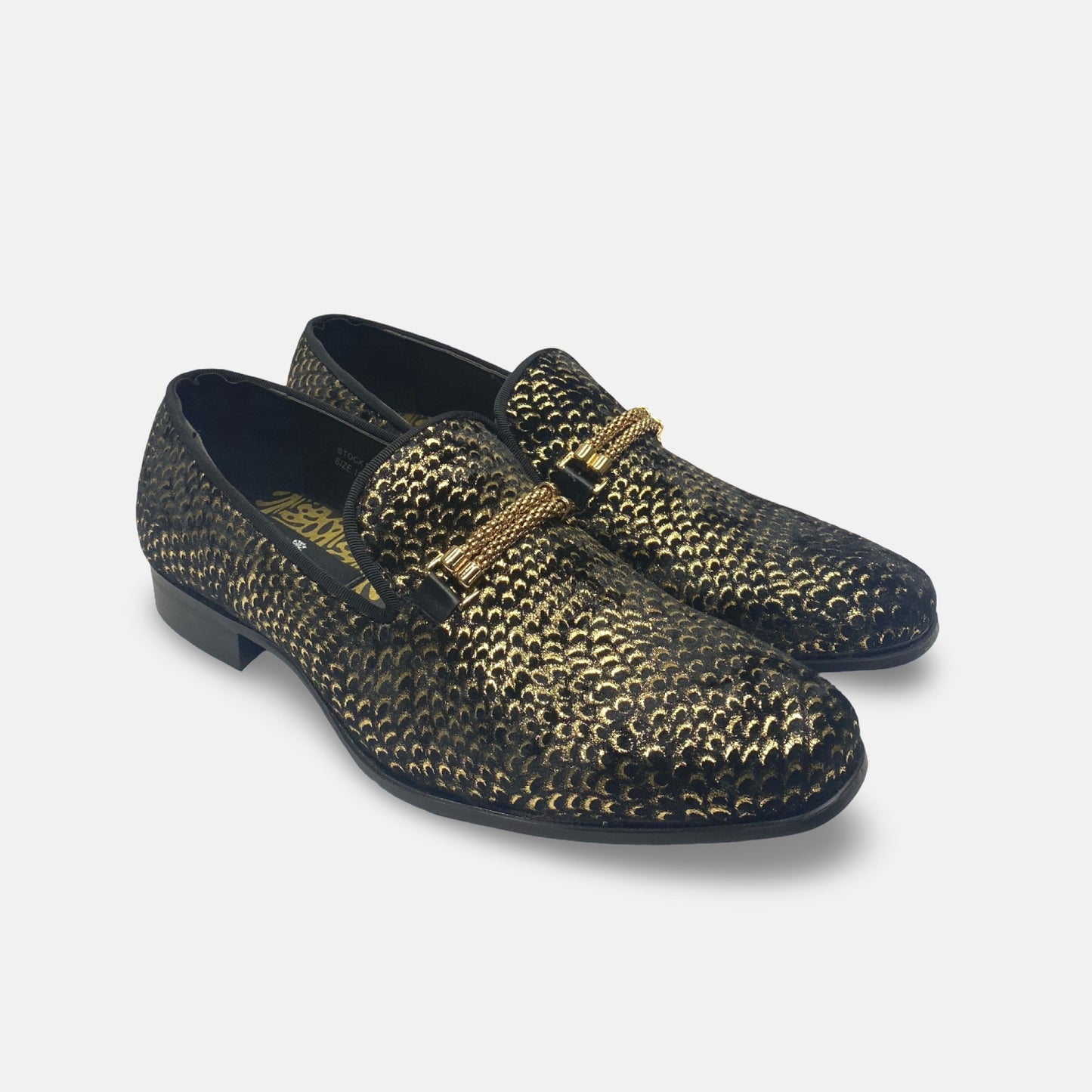 After Midnight Tux Shoe Slip On Loafer Shoes Black/Golden