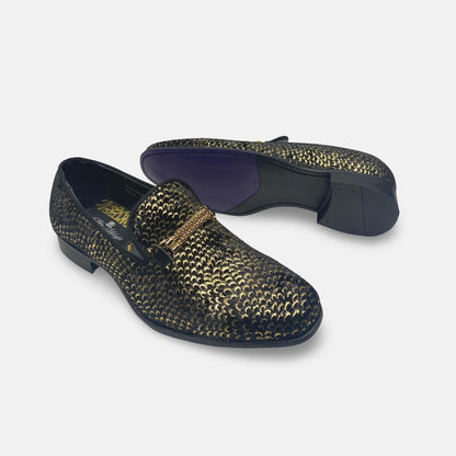 After Midnight Tux Shoe Slip On Loafer Shoes Black/Golden