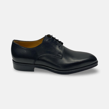 Jose Real Black Plain Toe Italian Dress Shoe for Men U514