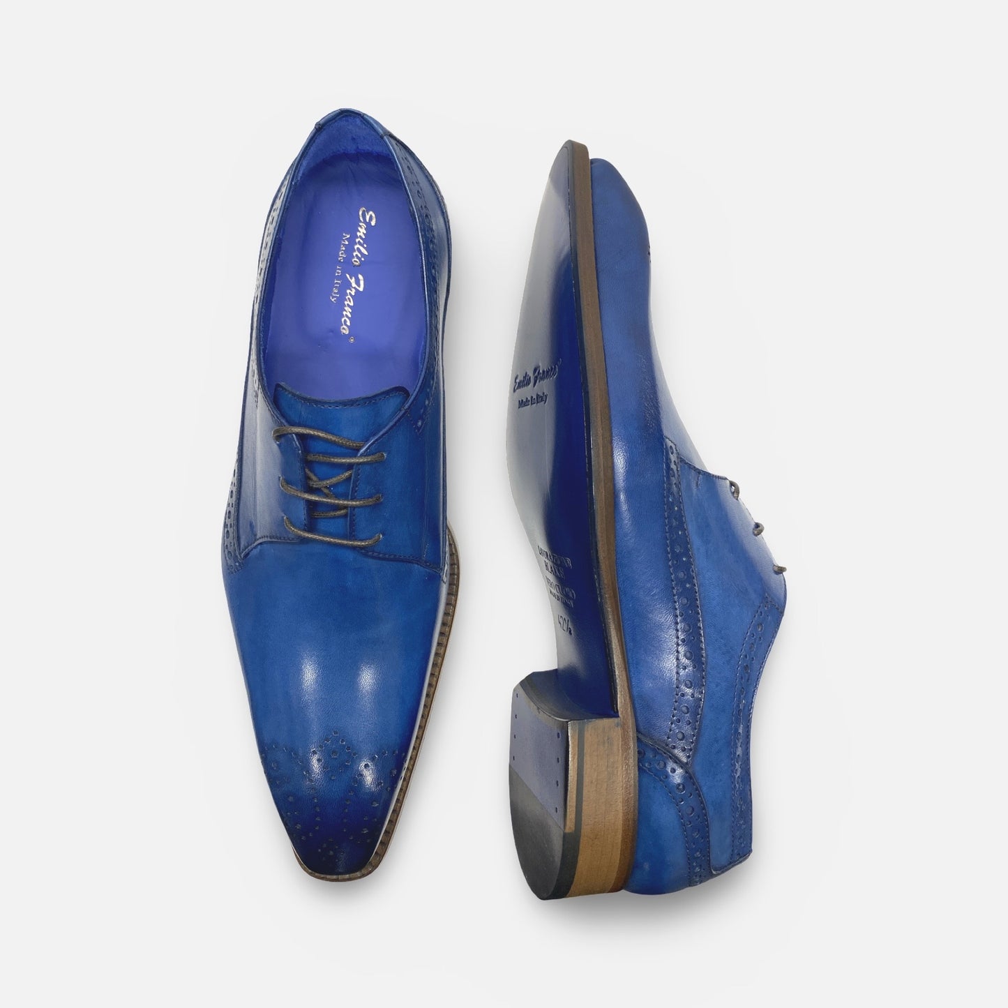 Emily Franco Blue Italian Dress Shoes | Giacamo