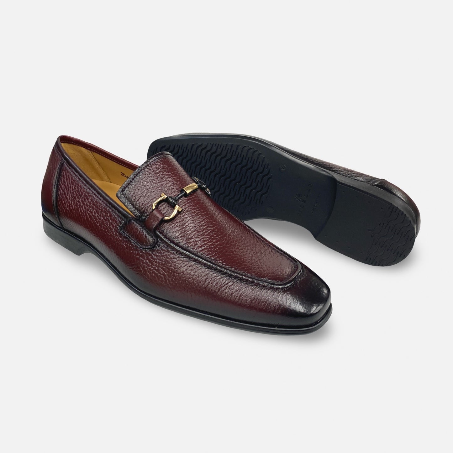 Mezlan Burgundy Deerskin Bit loafer | Marinelli