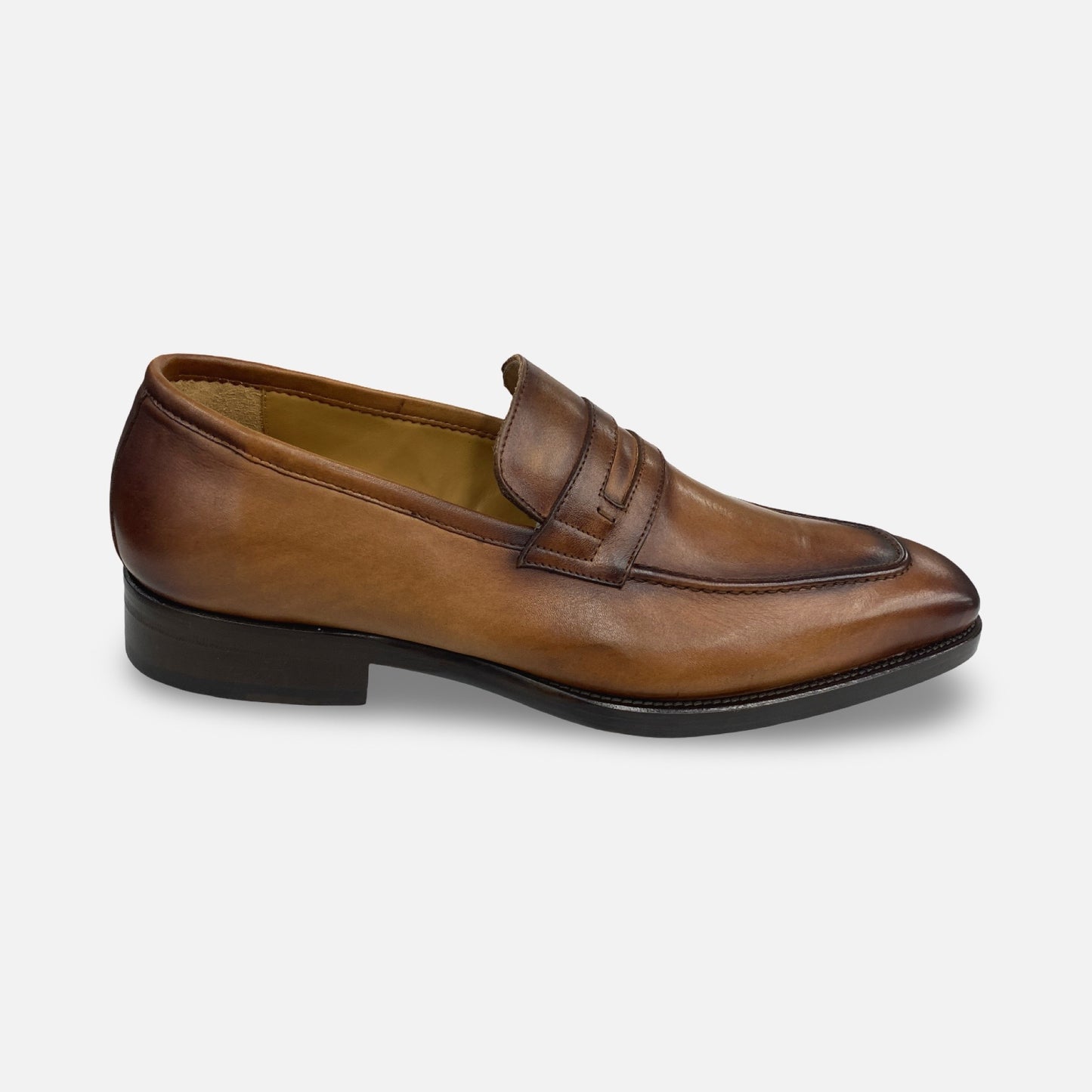 Jose Real Tan Italian Penny loafer