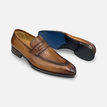 Jose Real Tan Italian Penny loafer