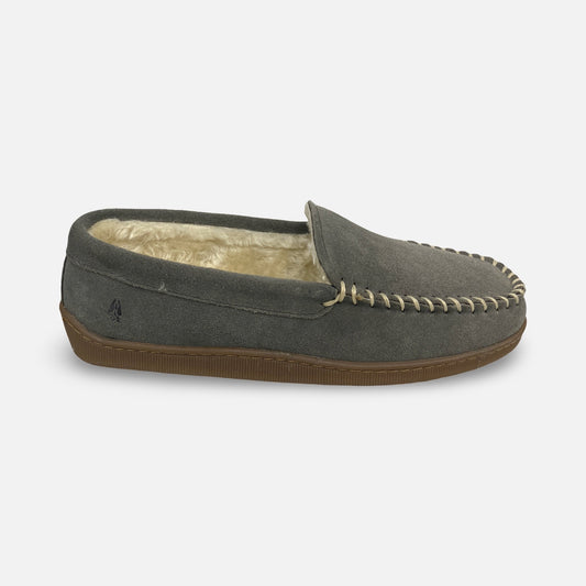 Hush Puppies Gray Bedroom Slippers | Dawson