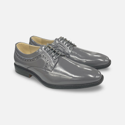 Antonio Cerrelli Grey Plain Toe Shoe | 6851