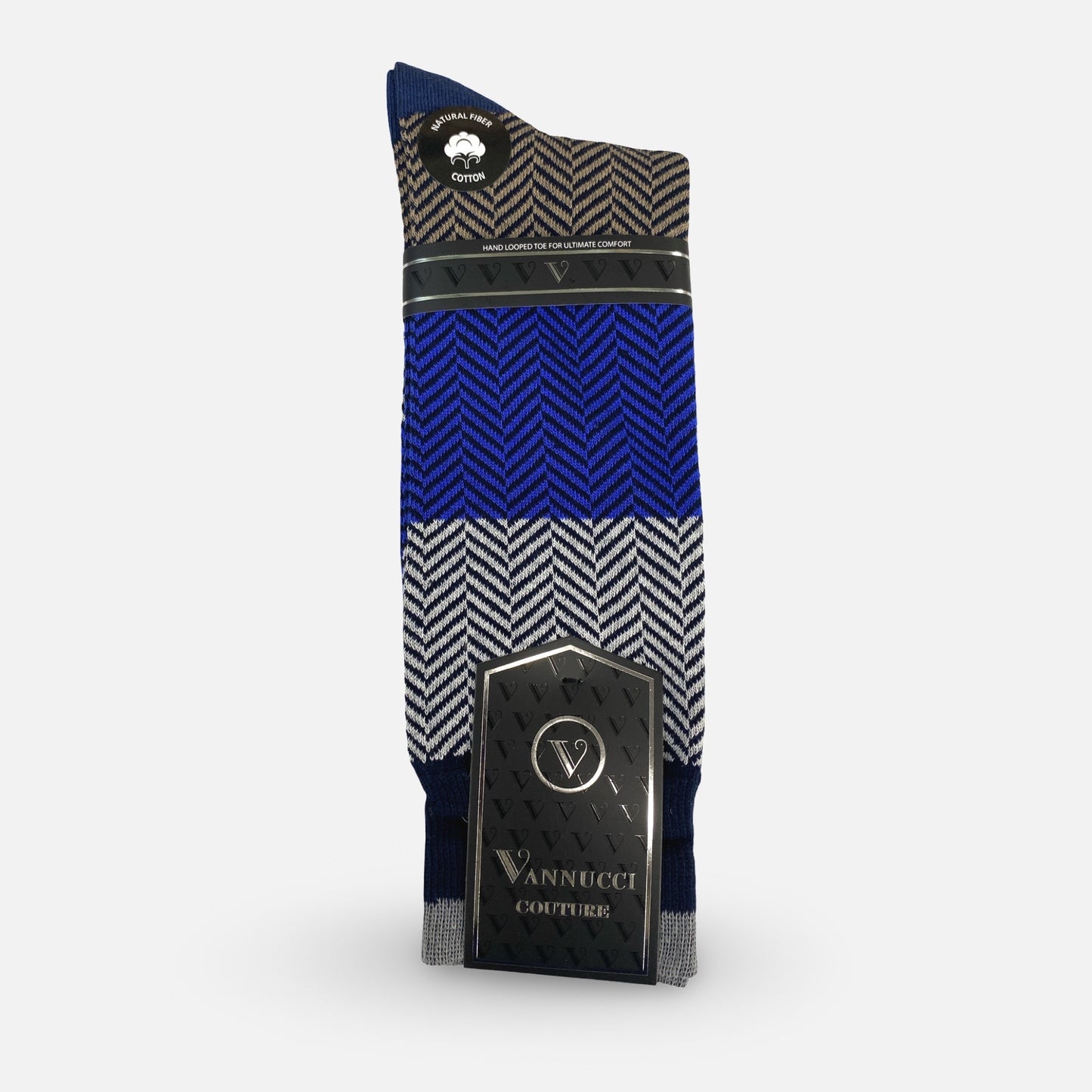 Mens Fashion Socks by Vanucci V1622RB - R.Blue