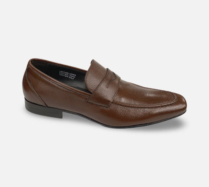 Calzoeria Toscana Italian Brick Deerskin Penny Loafer - 6903 Insernia