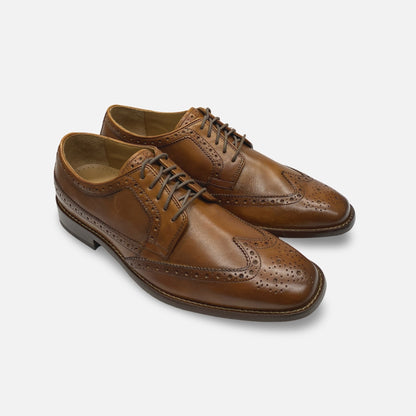 Cole Haan British Tan Broge Wintip |Giraldo Grind Wing II