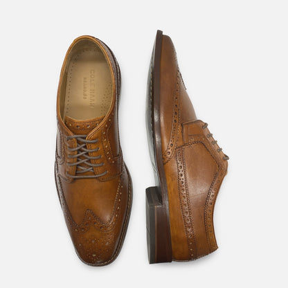 Cole Haan British Tan Broge Wintip |Giraldo Grind Wing II