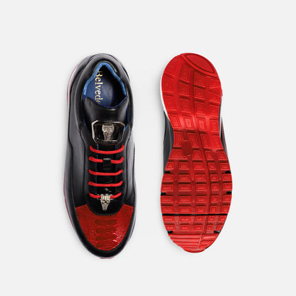 Clearance | Belvedere Men’s E01 Exotic Leather Sneaker
