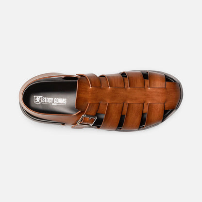 Stacy Adams Montego Fisherman Sandal – Cognac