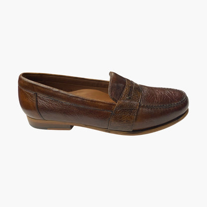 Belvedere loafer deerskin and ostrich