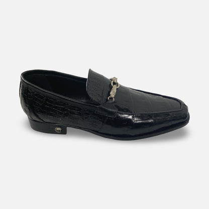 Mauri Black Crocodile Loafer - Italian Luxury Handmade