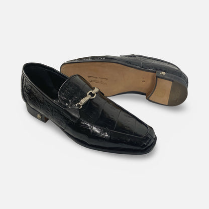 Mauri Black Crocodile Loafer - Italian Luxury Handmade