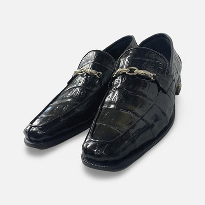 Mauri Black Crocodile Loafer - Italian Luxury Handmade