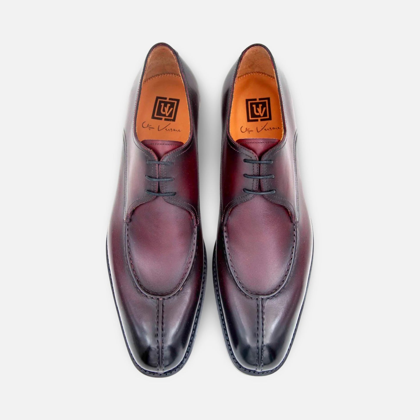 Jayden – Burgundy Split Toe Derby by Ugo Vasare