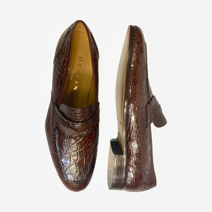 Luxury Men’s Penny loafer | Genuine Crocodile | Sport